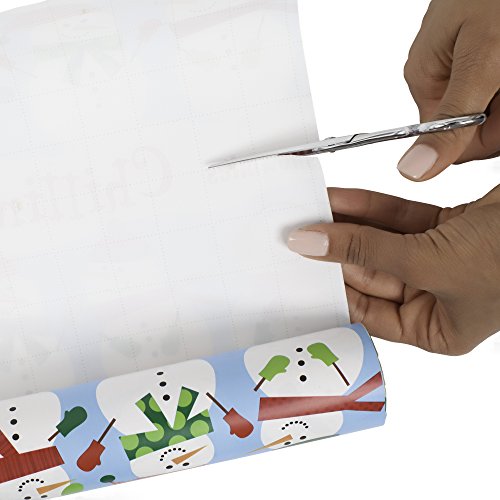 Image Arts Christmas Wrapping Paper Bundle with Cut Lines on Reverse, Santa (Pack of 4, 180 sq. ft. ttl.)