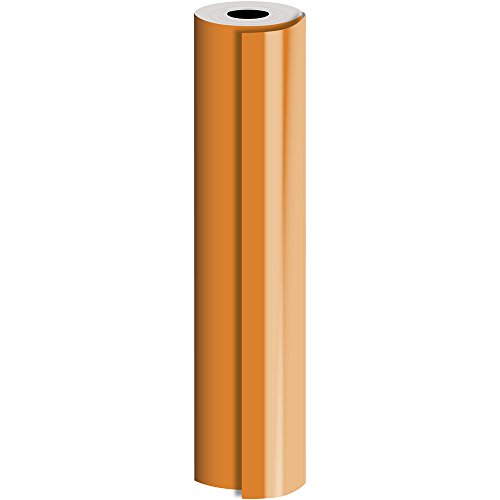 JAM PAPER Industrial Size Bulk Wrapping Paper Rolls - Matte Orange - 1/4 Ream (416 Sq Ft) - Sold Individually