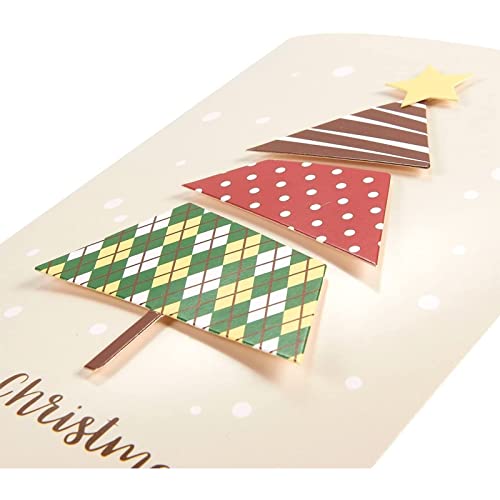 12 Pack Merry Christmas Greeting Cards with Envelopes, Blank Inside, 6 Festive Designs, 5 x 7 In