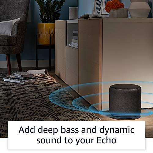 Echo Sub Bundle with 2 Echo (2nd Gen) Devices - Walnut Finish