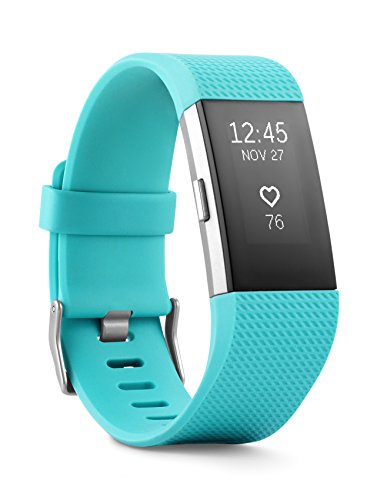 Fitbit Charge 2 Heart Rate + Fitness Wristband, Teal, Small (US Version)