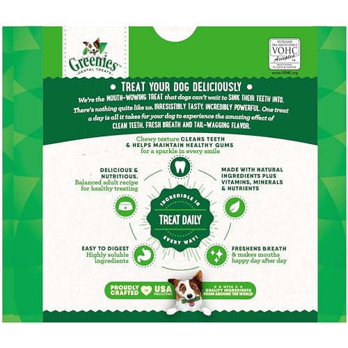 GREENIES Original Regular Natural Dental Care Dog Treats, 54 oz. Pack (54 Treats)