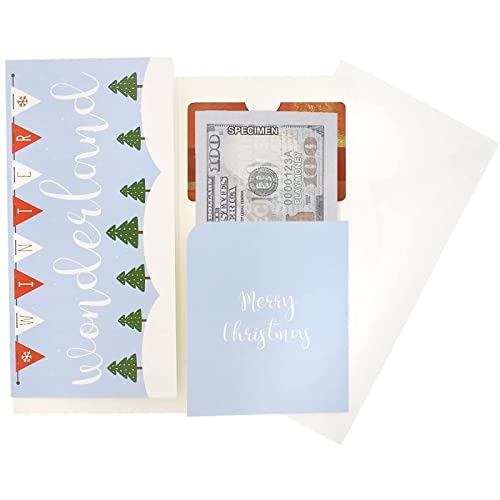 Christmas Greeting Cards with Money Envelopes for Cash (3.5 x 7.25 In, 36 Pack)