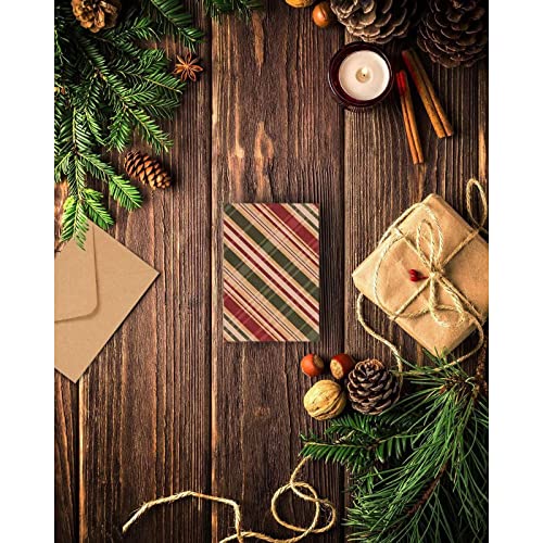 36-Pack Merry Christmas Greeting Cards Bulk Box Set - Winter Holiday Xmas Greeting Cards with Yuletide Elements, Envelopes Included, 4 x 6 Inches