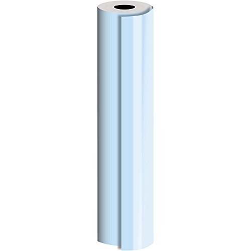 JAM PAPER Industrial Size Bulk Wrapping Paper Rolls - Matte Pastel Blue - 1/4 Ream (416 Sq Ft) - Sold Individually