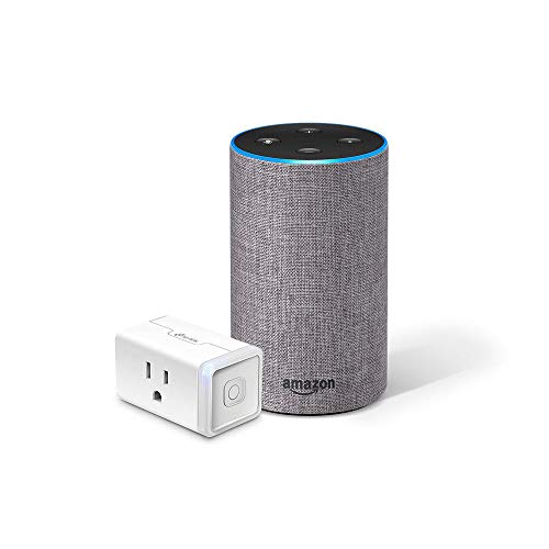 Echo (2nd Generation) - Heather Gray with TP-Link Smart Plug Mini