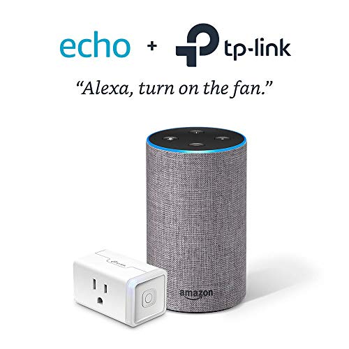 Echo (2nd Generation) - Heather Gray with TP-Link Smart Plug Mini