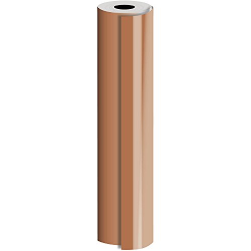 JAM PAPER Industrial Size Bulk Wrapping Paper Rolls - Matte Copper - Full Ream (2082.5 Sq Ft) - Sold Individually