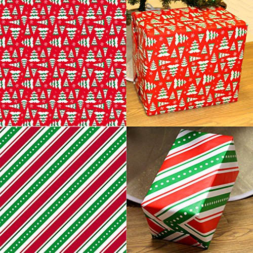 JOYIN 6 Rolls Gift Wrapping Paper (30" X 156") for Holiday Xmas Gift Wrap, Gift Wrapping Decoration, School Classrooms, Party Favors