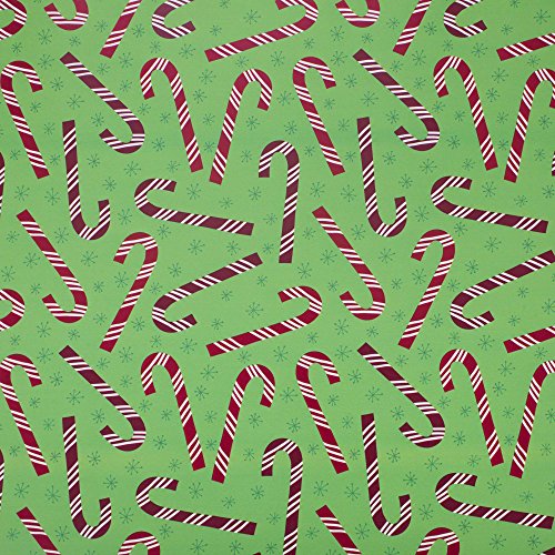 Image Arts Christmas Wrapping Paper Bundle with Cut Lines on Reverse, Red and Green Classic (Pack of 4, 180 sq. ft. ttl.)