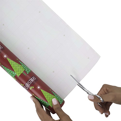 Image Arts Christmas Wrapping Paper Bundle with Cut Lines on Reverse, Red and Green Classic (Pack of 4, 180 sq. ft. ttl.)