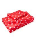 Wrapeez Gift Wrap – Quick & Easy Present Wrapping With Built-in Bows – Stretchable Reusable/Eco-Friendly Fabric Fits All Shapes & Sizes – Perfect for On-The-Go – No Scissors/Tape Needed (Leopard/Red Dots, 5 Pack)