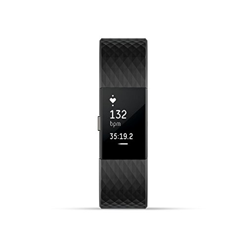 Fitbit Charge 2 Heart Rate + Fitness Wristband, Special Edition, Gunmetal, Large (US Version)