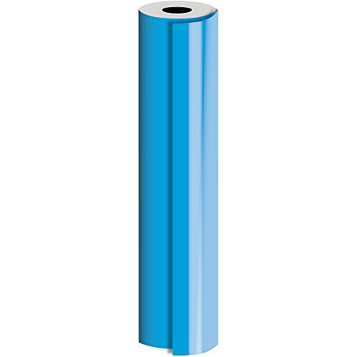 JAM PAPER Industrial Size Bulk Wrapping Paper Rolls - Matte Blue - Full Ream (2082.5 Sq Ft) - Sold Individually