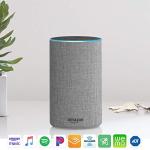 Echo (2nd Generation) - Smart speaker with Alexa and Dolby processing - Heather Gray Fabric