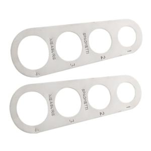 Stainless Steel Spaghetti Measuring Ruler - 2pcs Set