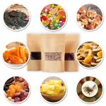 40PCS Kraft Paper Ziplock Bags with Window