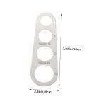 Stainless Steel Spaghetti Measuring Ruler - 2pcs Set