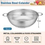 22cm Stainless Steel Colander with Handle