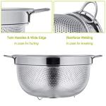 HaWare 20cm Stainless Steel Footed Colander