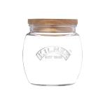 Kilner Wooden Lid Glass Storage Jar 0.85L