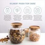Kilner Wooden Lid Glass Storage Jar 0.85L