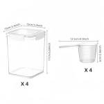 Airtight Food Storage Containers Set - 4 Pack
