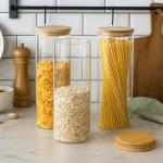 Large Airtight Glass Storage Jars for Pasta