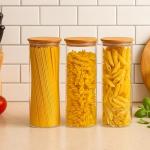 Large Airtight Glass Storage Jars for Pasta