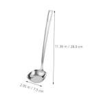 Stainless Steel Strainer Ladle with Ergonomic Handle