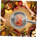 Stainless Steel Slotted Pasta Spoon for Cooking