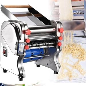 Electric Pasta Maker with Dual Blades and Adjustable Width