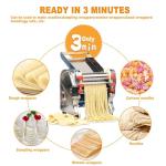 Electric Pasta Maker with Dual Blades and Adjustable Width