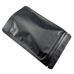 50pcs Matte Black Resealable Snack Storage Bags
