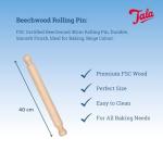 Tala 40cm Beechwood Rolling Pin with Ergonomic Handle