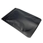 50pcs Matte Black Resealable Snack Storage Bags