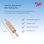 Tala Mini Beechwood Rolling Pin for Baking
