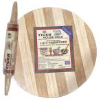 Handmade Wooden Rolling Pin and Board Set