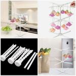 3-Tier Collapsible Pasta Drying Rack and Holder