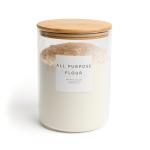 Large Airtight Glass Jar with Bamboo Lid 3L