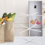 OSALADI Three-Tier Foldable Drying Rack for Pasta