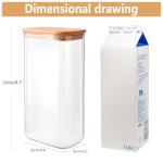 Bamboo-Lid Glass Storage Jars for Pasta and More