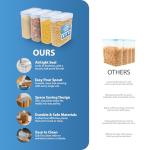 Airtight Food Storage Containers for Pasta & Cereal