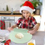 Silicone Baking Mats with Non-Stick Rolling Pin Set