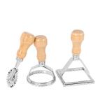 Ravioli Stamp and Cutter Set with Wooden Handle