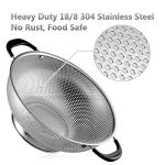 5-Quart Stainless Steel Colander with Easy Grip