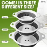 3-Pack Collapsible Colanders for Easy Draining