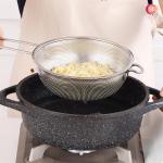 Steel Colander with Long Handles and Deep Base