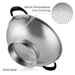 5-Quart Stainless Steel Colander with Easy Grip