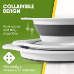 3-Pack Collapsible Colanders for Easy Draining